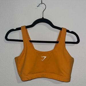 Gymshark Scoop Neck Training Sports Bra - Orange - Size Large